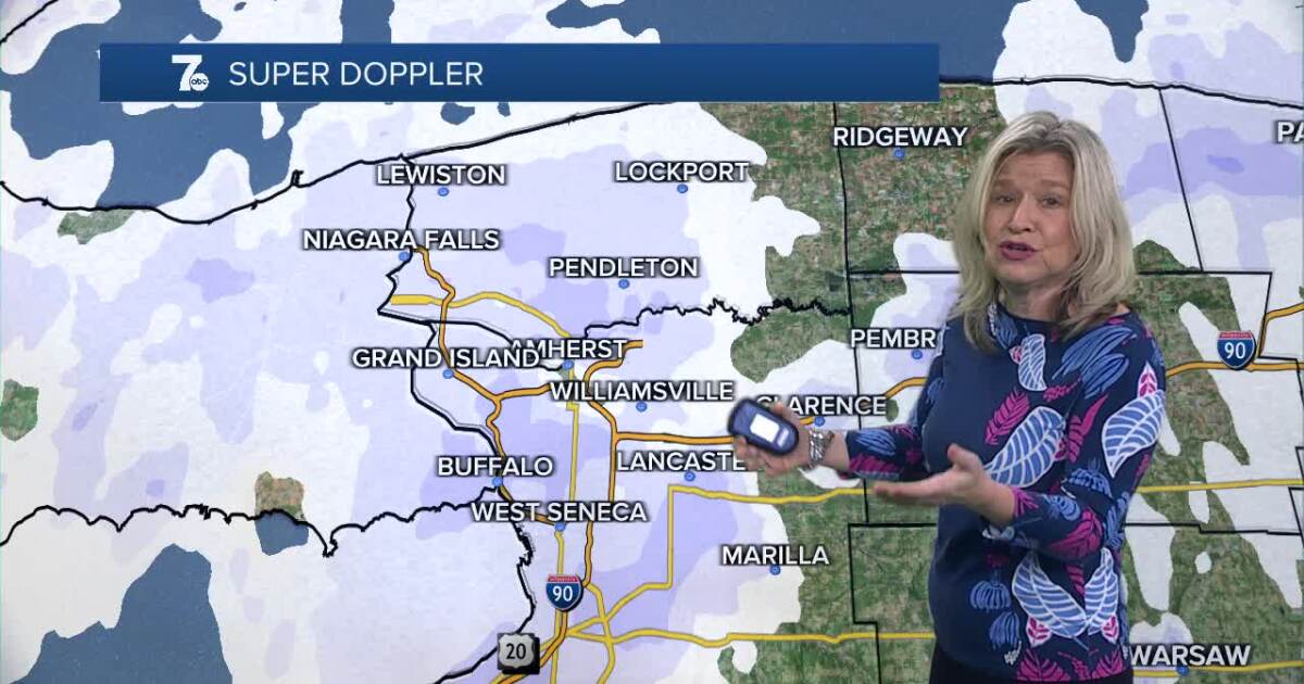 You are currently viewing Mary Beth's Forecast: Widespread snow producing slippery travel today – WKBW 7 News Buffalo