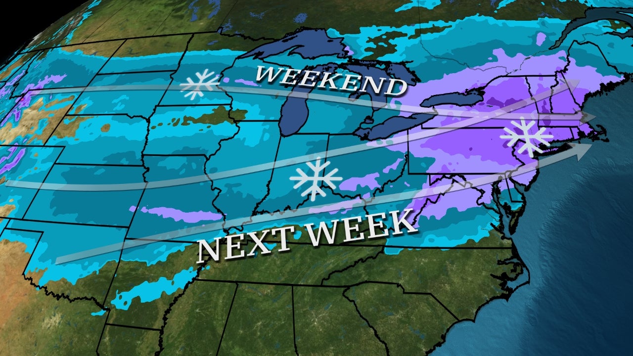 You are currently viewing Winter Storm Parade Of Four Storms In Seven Days Continues Into Next Week In Northeast, Midwest, Plains – The Weather Channel