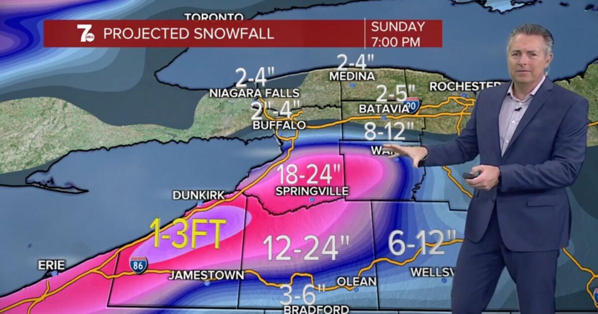 Read more about the article Winter storm and holiday travel: When should you hit the road this weekend? – WKBW 7 News Buffalo