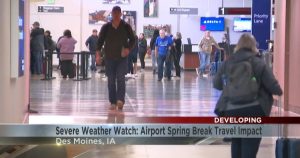 Read more about the article Severe Weather Watch: Impact to road and air travel for spring breakers in Iowa – KIMT 3