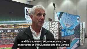 Read more about the article U.S. travel ban will not hinder Los Angeles Olympics, CEO says – Stadium Astro