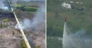 Read more about the article Brush fire in South Miami-Dade near Florida Keys burns 400 acres, 85% contained – CBS News
