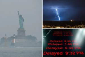 Read more about the article Severe thunderstorm warning sparks travel chaos as major airports ground flights — including JFK and LaGuardia – New York Post