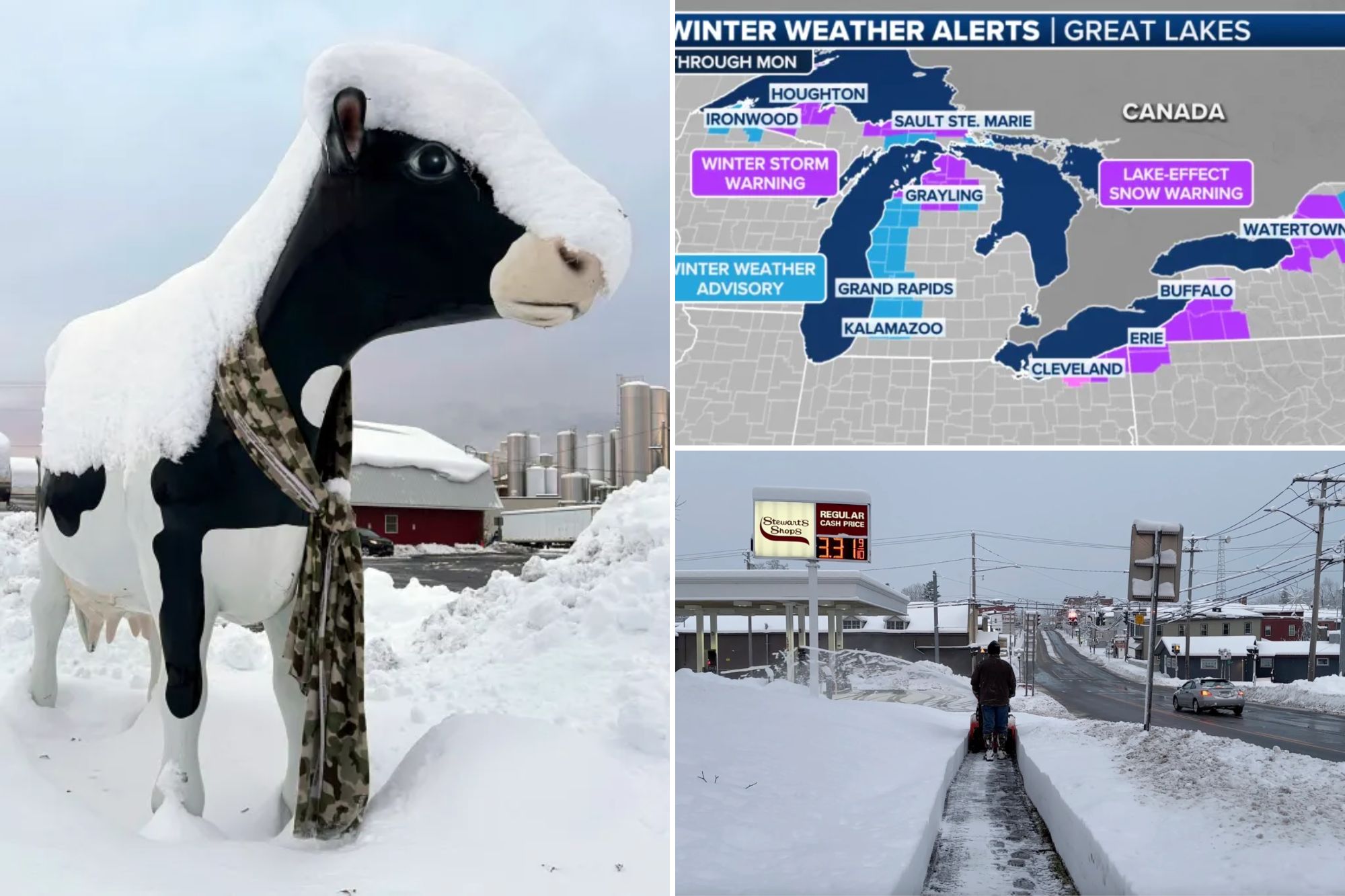 You are currently viewing Paralyzing lake-effect snow dumps more than 40 inches in Great Lakes, upstate NY – New York Post