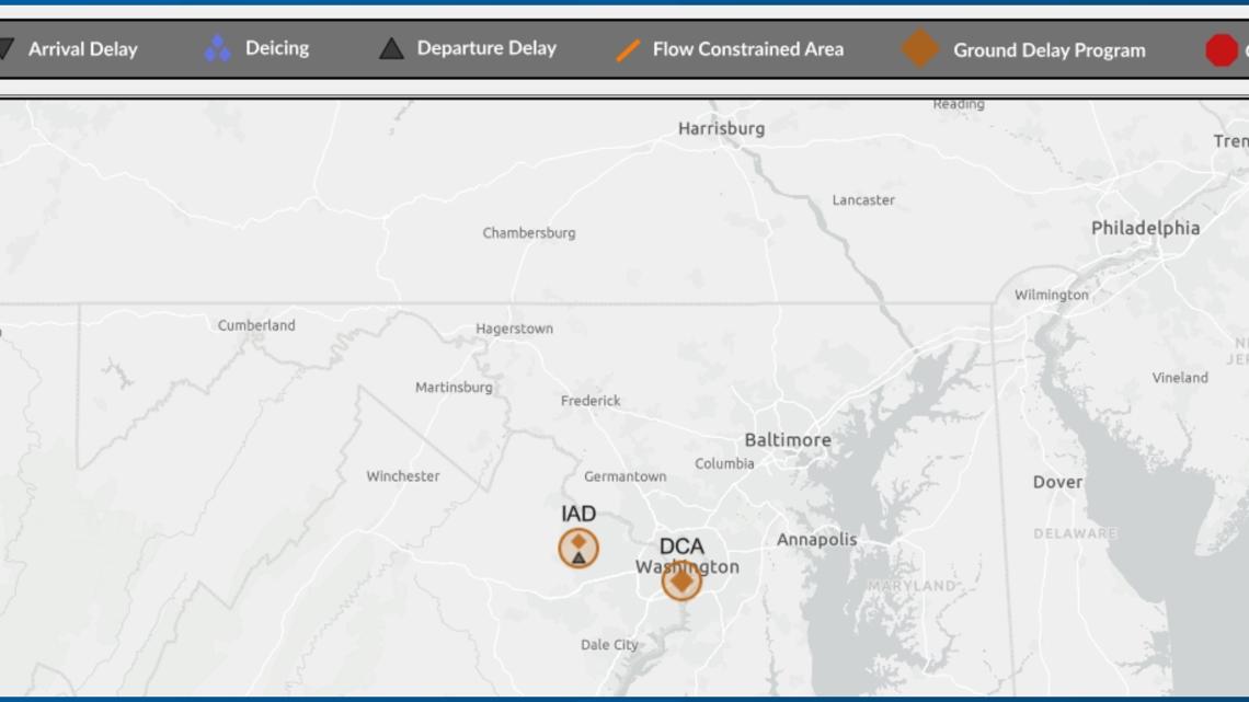 You are currently viewing Ground stops issued at Reagan, Dulles, and BWI airports amid thunderstorm warning – WUSA9