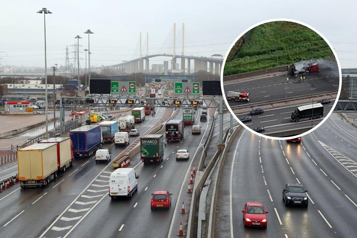 You are currently viewing Severe delays of over an hour on M25 at Dartford Crossing after A13 bus fire – Yahoo Home