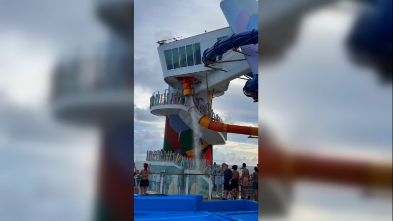 You are currently viewing Waterslide cracks open on world’s largest cruise ship, injuring one passenger – CNN