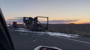 Read more about the article Milk truck fire causes major traffic delays on I-80 westbound in Nevada – KRNV