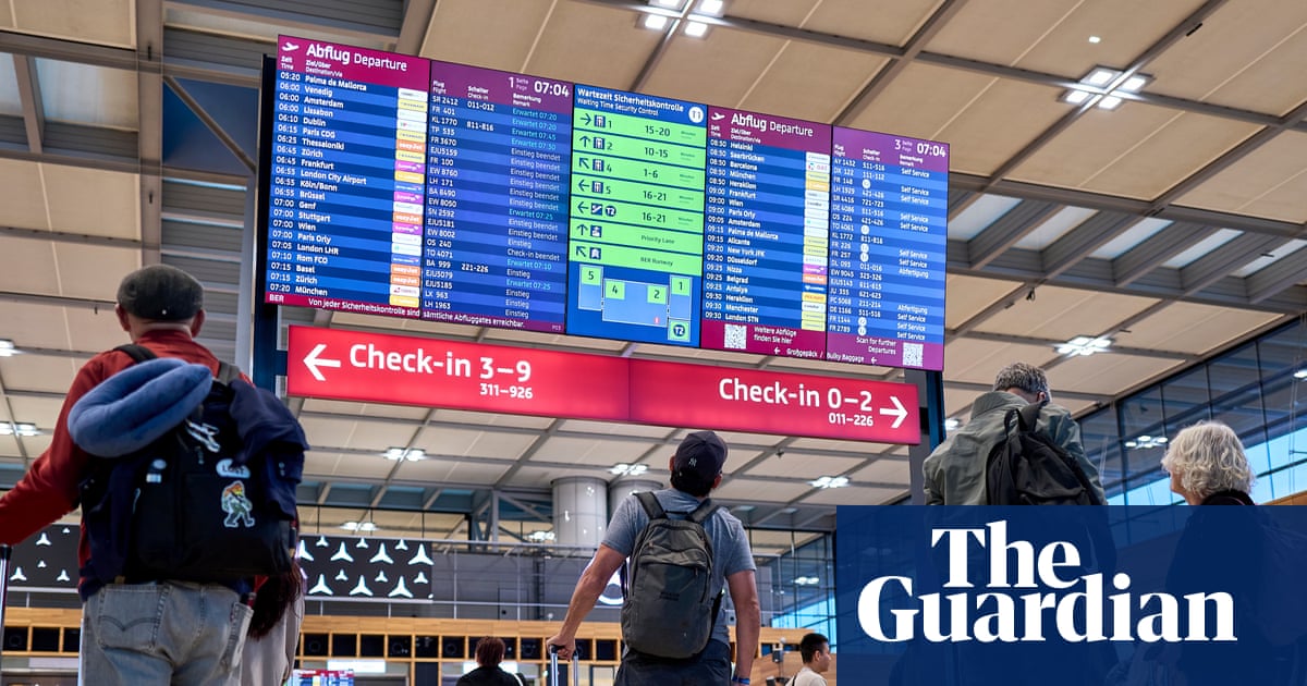 You are currently viewing Flight delays continue across Europe after weekend cyber-attack – The Guardian