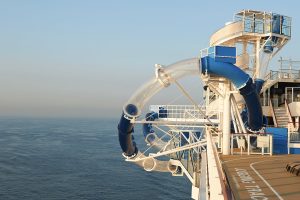 Read more about the article Terrifying moment cruise passenger gets stuck dangling in waterslide hanging over the ocean – AOL.com