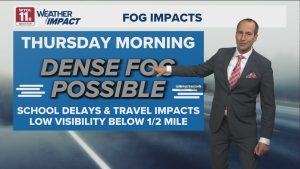Read more about the article Dense fog possible into Thursday morning, potential travel delays and impacts | WTOL 11 Weather 9/24 – WTOL