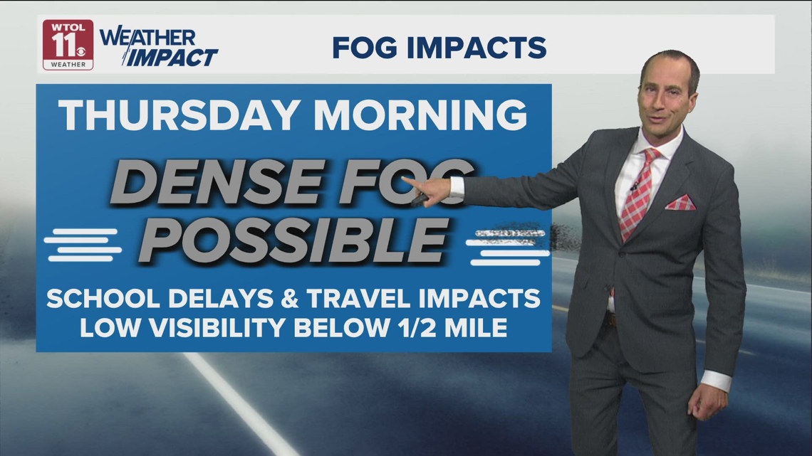 You are currently viewing Dense fog possible into Thursday morning, potential travel delays and impacts | WTOL 11 Weather 9/24 – WTOL