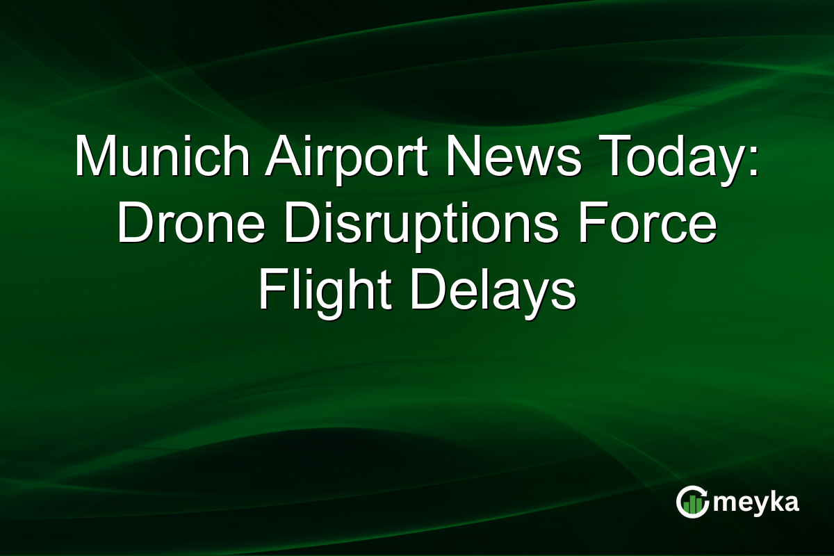 Read more about the article Munich Airport News Today: Drone Disruptions Force Flight Delays – Meyka