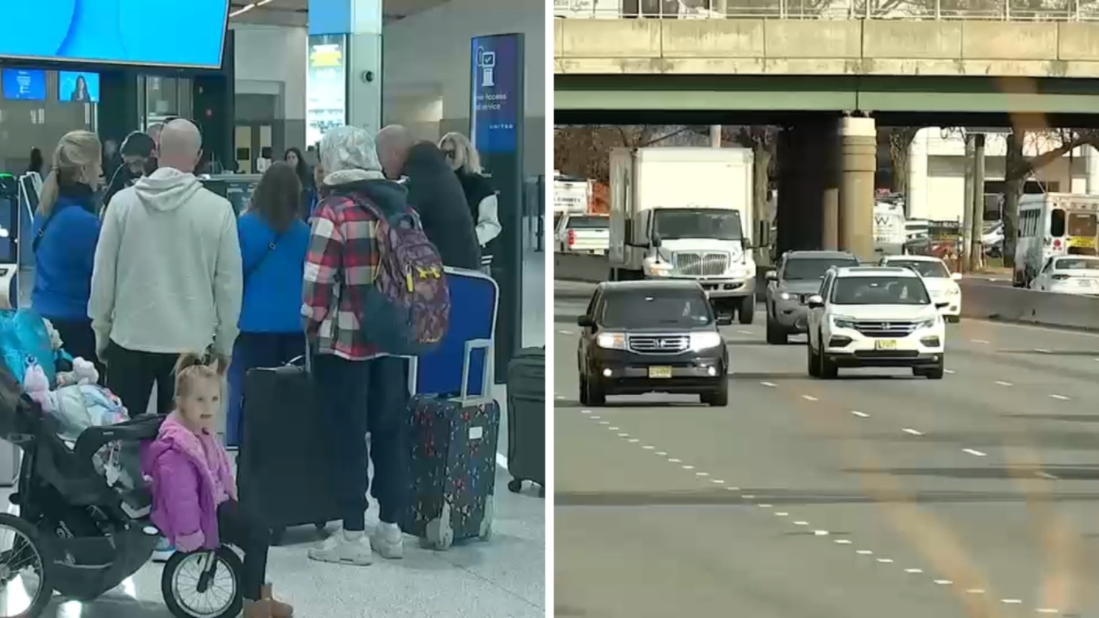 You are currently viewing Snow and rain mix threatens to snarl holiday travel in New York, New Jersey area – ABC7 New York