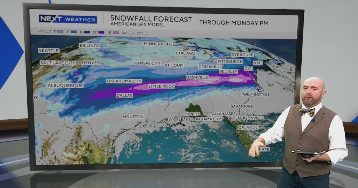 You are currently viewing Major ice and snow storm to disrupt weekend travel across Southeast, heavy rain for South Florida – CBS News