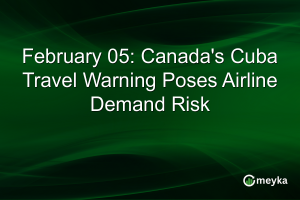 Read more about the article February 05: Canada’s Cuba Travel Warning Poses Airline Demand Risk – Meyka