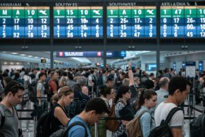 Read more about the article More Than 2,500 Delays and 52 Flight Cancellations Hit the US as United, Alaska, Southwest, Delta, PSA, SkyWest, and Other Airlines Face Severe Travel Chaos Across Chicago, Hartsfield, San Francisco, Los Angeles, Newark, Seattle, and Beyond – Travel And Tour World