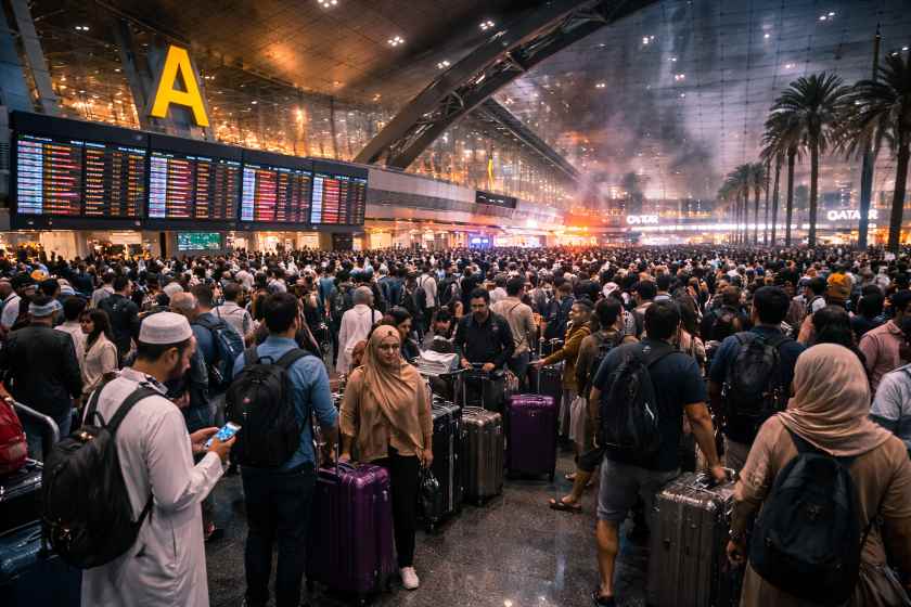 You are currently viewing Qatar Joins United Arab Emirates, Saudi Arabia, Oman, Kuwait, Bahrain and More as Doha, Dubai, Abu Dhabi, Riyadh and Muscat Face New Travel Disruptions Across the Middle East due to Retaliatory strikes carried out by Qatar making Travelers Hopeless – Travel And Tour World