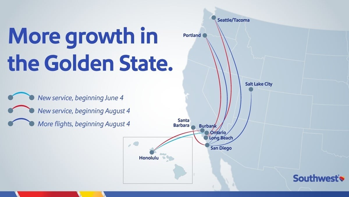 Read more about the article Southwest Airlines Expands California Routes – Travel Agent Central