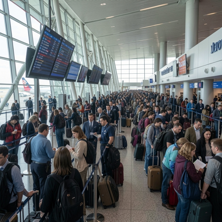 You are currently viewing US Passengers Face Travel Disruption as SkyWest, Spirit, Endeavor Air, Delta Air Lines and Several other Carriers at Detroit Metropolitan Airport Experience 467 Flight Delays and 43 Cancellations, New Update – Travel And Tour World