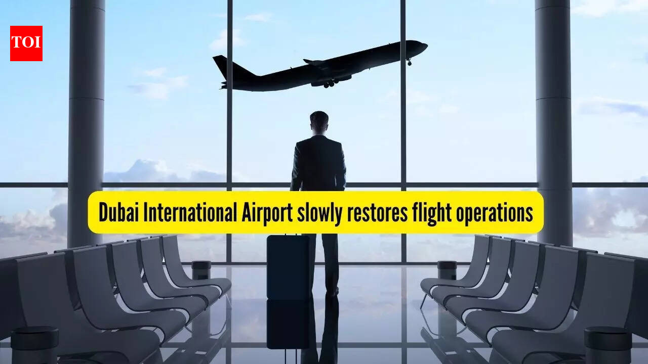 You are currently viewing Dubai International Airport (DXB) slowly restores flight operations after temporary suspension; passenger – The Times of India