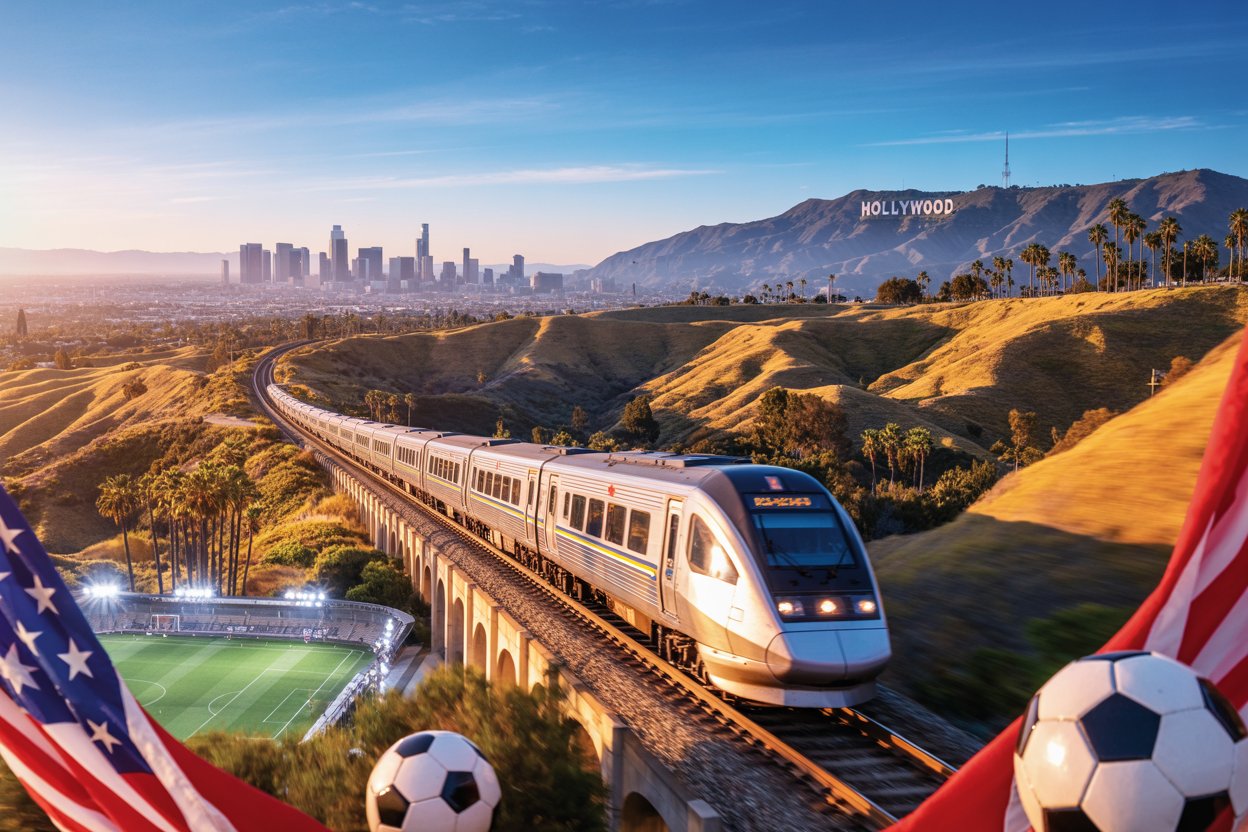 You are currently viewing Epic USA Travel Deal: 20% Off USA Train Journeys to WORLD‑WATCHED Soccer Matches in Los Angeles, California This Summer : The Perfect Blend of Sports and Scenic Travel – Travel And Tour World