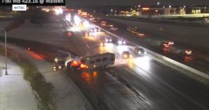 Read more about the article Vehicle loses control and crashes into disabled vehicle on side of I-90 – WKBW