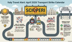 Read more about the article Italy travel late April–May 2026: strike dates and tips – Dolcevia.com