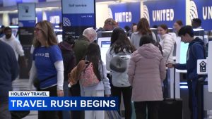 Read more about the article Chicago travel: Travelers pack O'Hare, Midway airports ahead of Thanksgiving 2025 – ABC7 Chicago