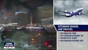 Read more about the article Storms roll into North Georgia; weather hampers air travel – FOX 5 Atlanta