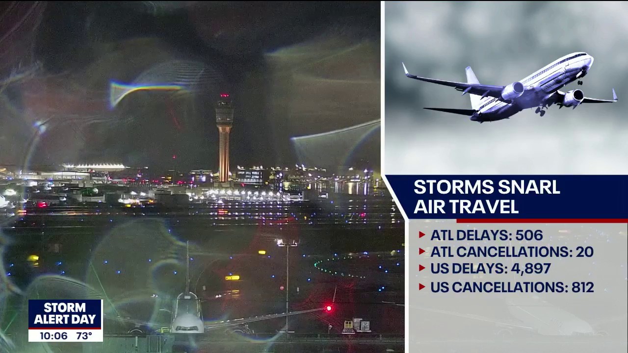 You are currently viewing Storms roll into North Georgia; weather hampers air travel – FOX 5 Atlanta