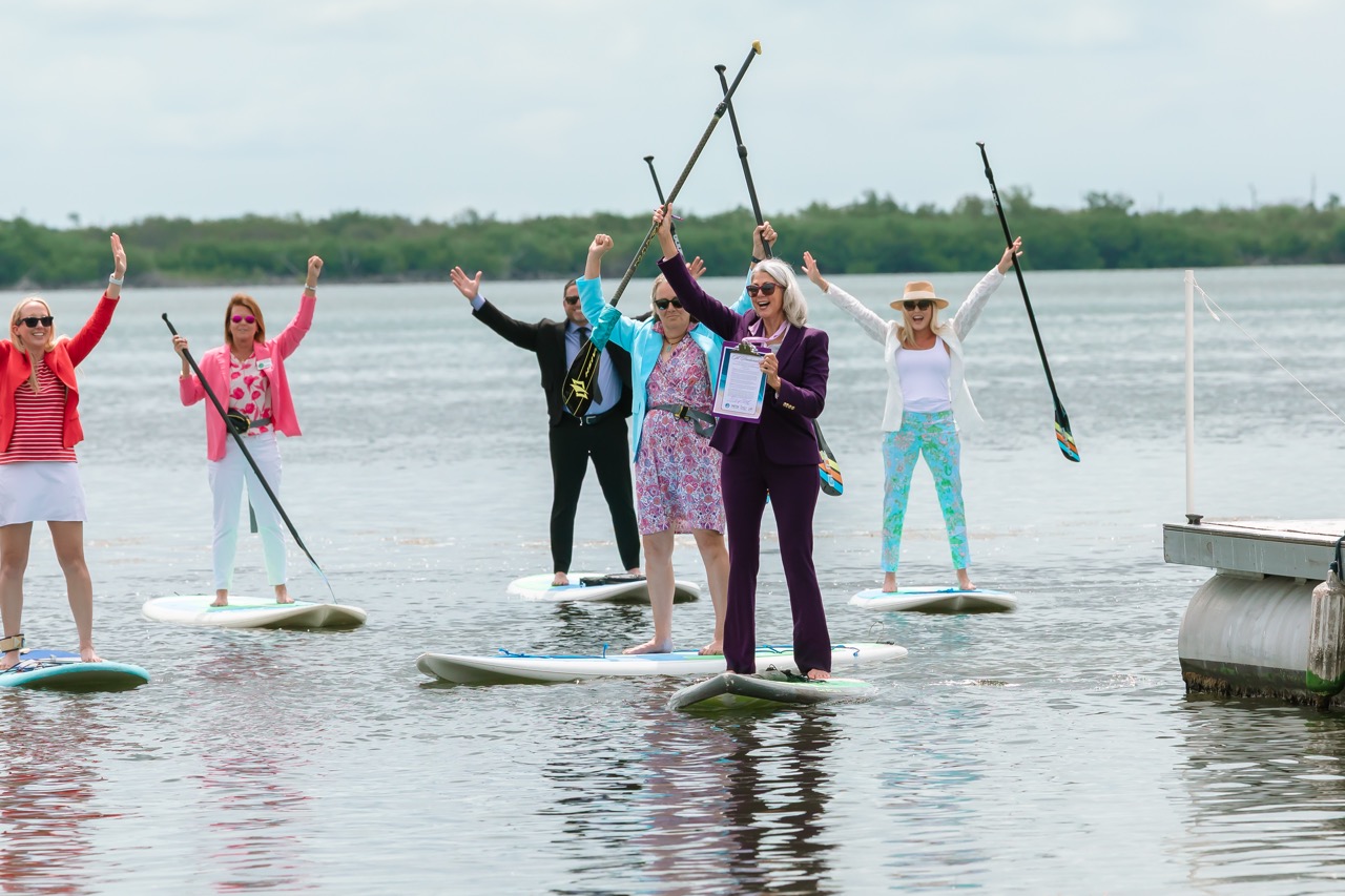 You are currently viewing IN PICTURES: FLOATING PADDLEBOARD DECLARATION KICKS OFF TRAVEL & TOURISM WEEK – Keys Weekly Newspapers