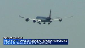 Read more about the article Traveler struggles to get refund for cruise after being forced to miss flight due to FAA mandate – AOL.com