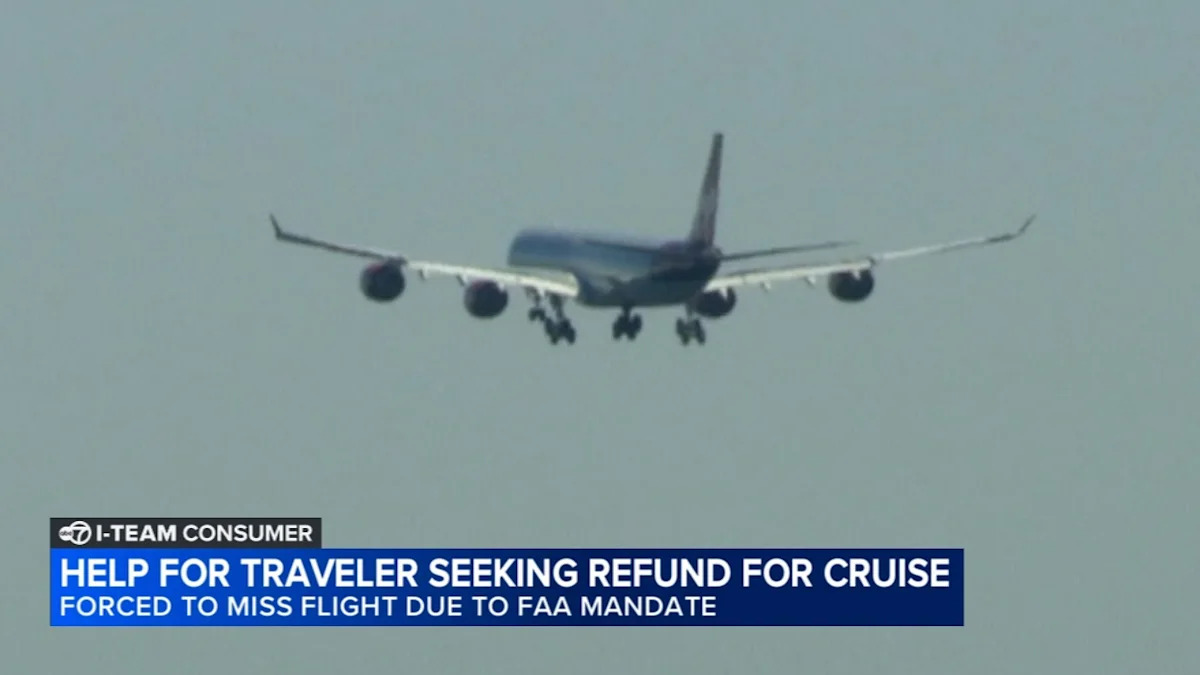 Read more about the article Traveler struggles to get refund for cruise after being forced to miss flight due to FAA mandate – AOL.com