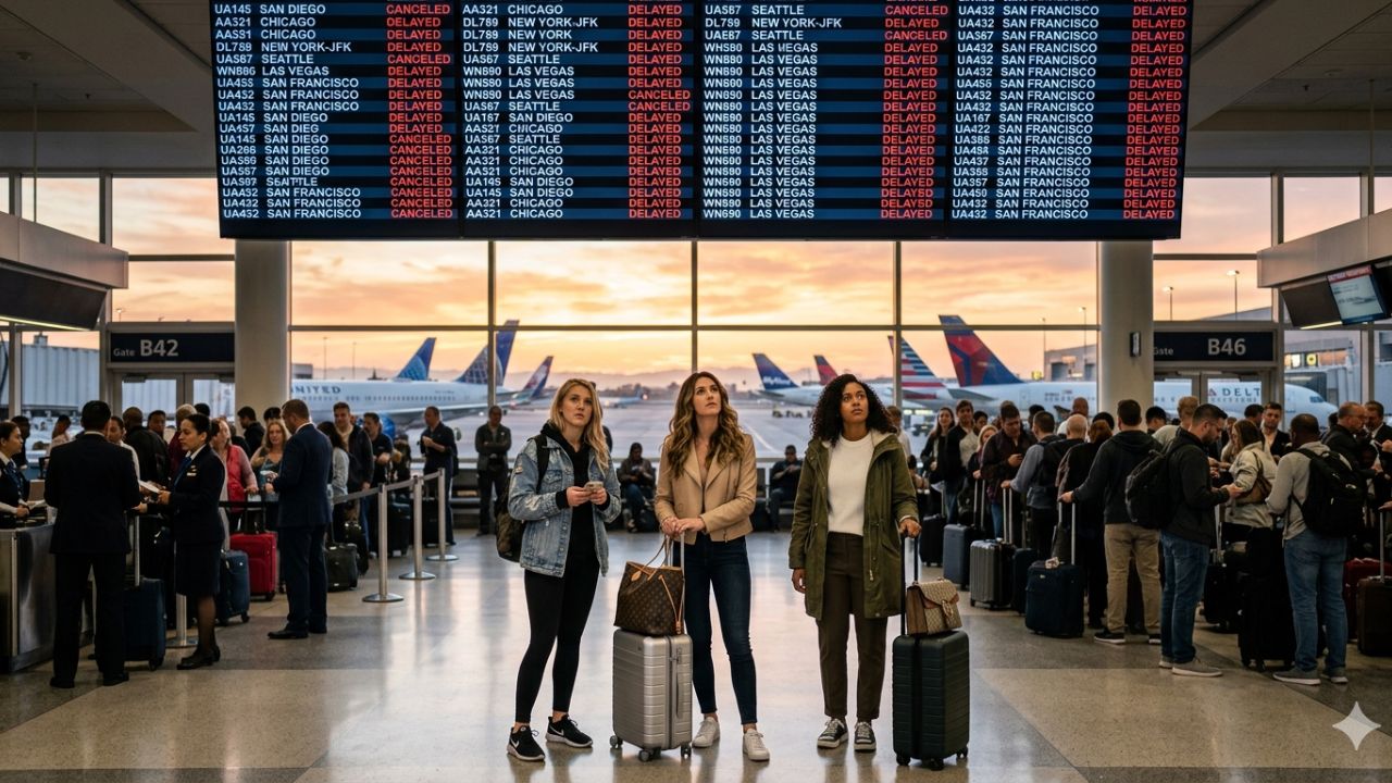 You are currently viewing California Air Travel Stalled by 548 Flight Delays and 11 Cancellations Across Los Angeles, San Francisco, and San Diego: SkyWest, Delta, and United Manage Massive Gateholds – Nomad Lawyer