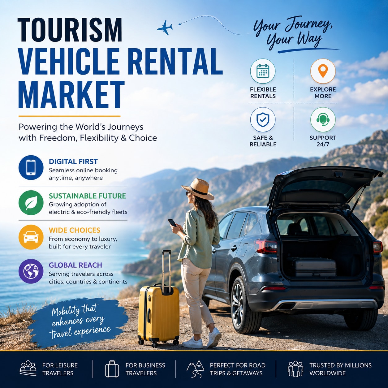 Read more about the article Why the Global Tourism Vehicle Rental Industry Could Surpass $100 Billion by 2034 – vocal.media