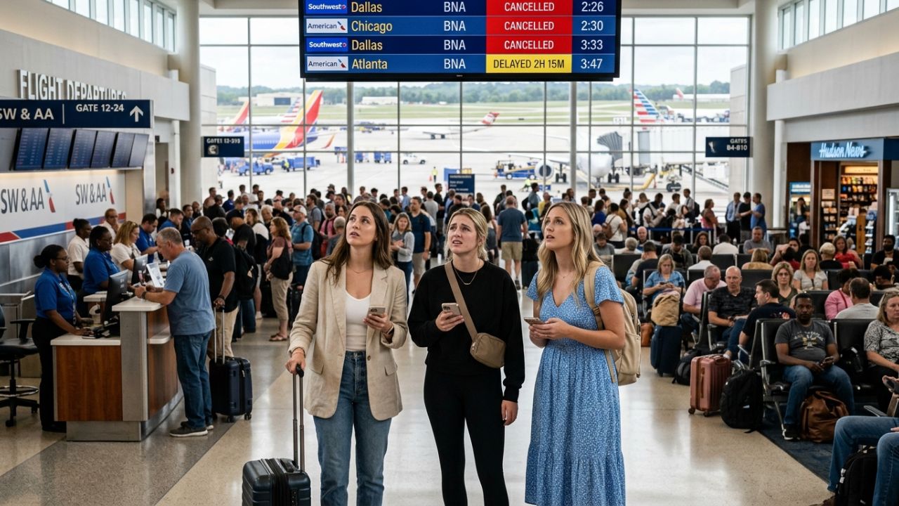 You are currently viewing Nashville International Airport Flight Cancellations and Delays Ground Passengers as American Airlines and Air Canada Trigger Massive Travel Chaos Across Major US and Canadian Routes: Latest Aviation Updates – Nomad Lawyer