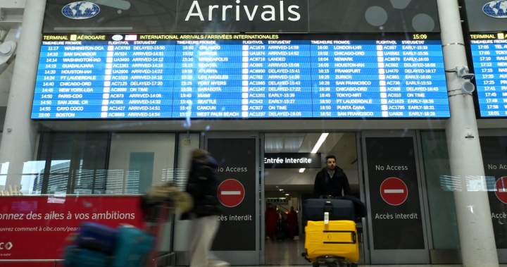 You are currently viewing Canadian travel to U.S. has increased for 1st time since January 2025 – National – Global News